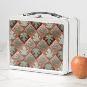 Maple Leaves Tegel Print Lunch Box (In situ)
