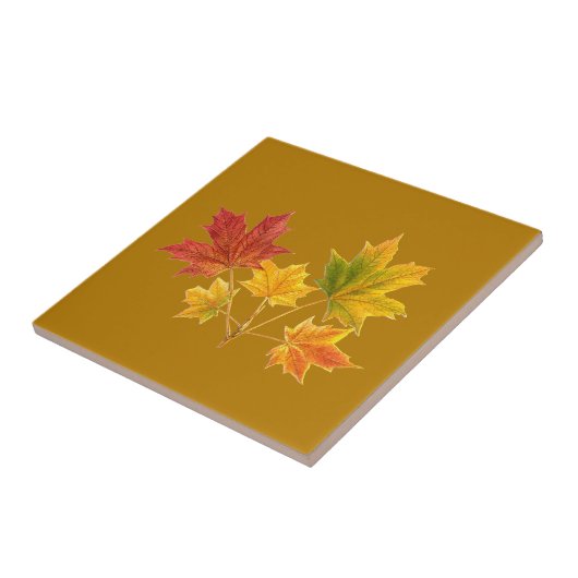 Maple Leaves Tegeltje (Zijkant)