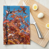 Maple Leaves Theedoek (Quarter Fold)