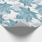 Maple Leaves. Waterverf patroon Cadeaupapier (Hoek)