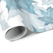 Maple Leaves. Waterverf patroon Cadeaupapier (Rol Hoek)