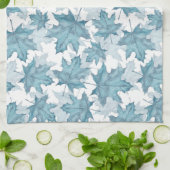 Maple Leaves. Waterverf patroon Theedoek (Gevouwen)