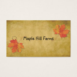 Maple lekt Label voor het ophangen van een spuit Visitekaartje