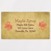 Maple lekt met een waterdicht etiket op de aple sp labels (Design 2)