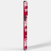 Maple lekt op een roze achtergrond Case-Mate iPhone case (Achterkant / Rechts)