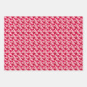 Maple lekt op een roze achtergrond inpakpapier vel (Voorkant)