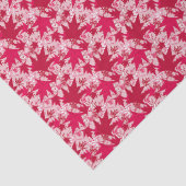 Maple lekt op een roze achtergrond tissuepapier (Detail)