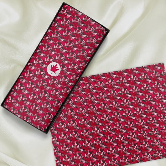 Maple lekt op een steenkoolachtergrond-weefselpapi tissuepapier