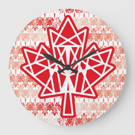 MAPLE MADE WITH TRIANGLES CANADA FLAG BY MASANSER GROTE KLOK (Voorkant)