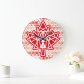 MAPLE MADE WITH TRIANGLES CANADA FLAG BY MASANSER GROTE KLOK (Huis)