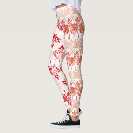 MAPLE MADE WITH TRIANGLES CANADA FLAG BY MASANSER LEGGINGS (Links)