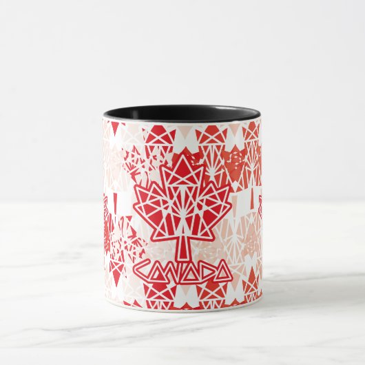 MAPLE MADE WITH TRIANGLES CANADA FLAG BY MASANSER MOK (Midden)