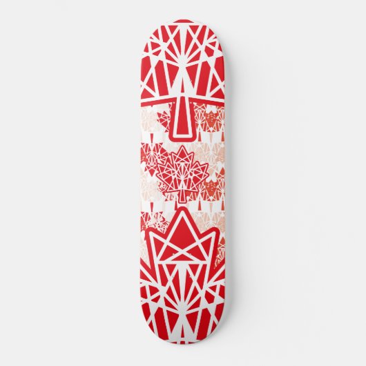 MAPLE MADE WITH TRIANGLES CANADA FLAG BY MASANSER PERSOONLIJK SKATEBOARD (Voorkant)