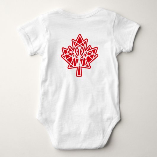 MAPLE MADE WITH TRIANGLES CANADA FLAG BY MASANSER ROMPER (Achterkant)