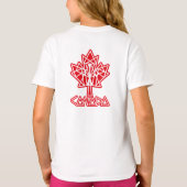 MAPLE MADE WITH TRIANGLES CANADA FLAG BY MASANSER T-SHIRT (Achterkant)
