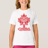 MAPLE MADE WITH TRIANGLES CANADA FLAG BY MASANSER T-SHIRT (Voorkant)