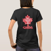 MAPLE MADE WITH TRIANGLES CANADA FLAG BY MASANSER T-SHIRT (Achterkant)