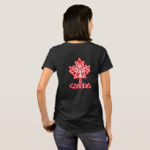 MAPLE MADE WITH TRIANGLES CANADA FLAG BY MASANSER T-SHIRT (Achterkant volledig)
