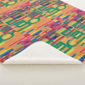 Maple Noir: zwarte kleur stijl Mode" Sherpa Deken (3/4)