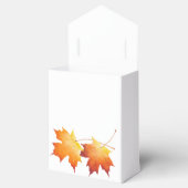 Maple Paar op een Favor Box Bedankdoosjes (Geopend)