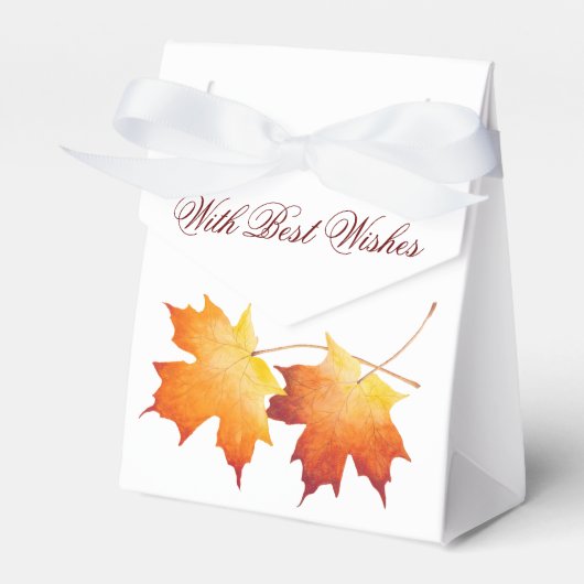 Maple Paar op een Favor Box Bedankdoosjes (Voorkant Zijde)