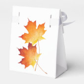 Maple Paar op een Favor Box Bedankdoosjes (Achterkant)