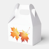 Maple Paar op een Gable Favor Box Bedankdoosjes (Achterkant)