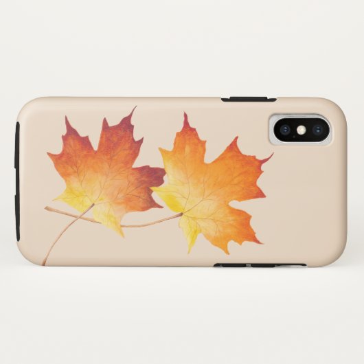 Maple Paar op een iPhone Case (Achterkant (horizontaal))