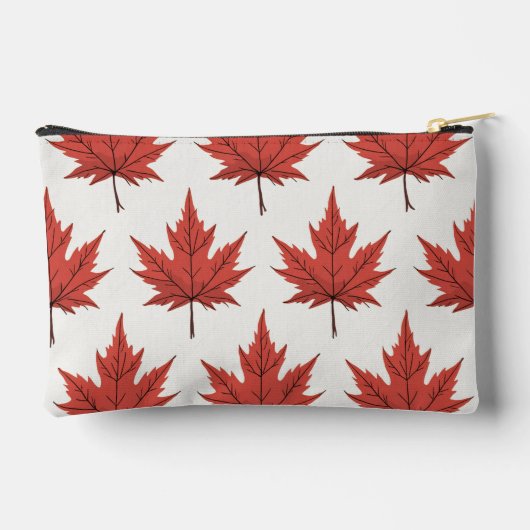 Maple patterned Print Cut Naaizak Etui (Achterkant)