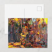 Maple Saplings, fijn kunstschilderij van Tom Thoms Briefkaart (Voorkant / Achterkant)