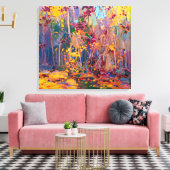 Maple Saplings Oklings | Tom Thomson | Canvas Afdruk (Insitu (Woonkamer))