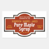 Maple stroop vat verouderd oude stijl label (Voorkant)