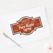 Maple stroop vat verouderd oude stijl label (Envelop)