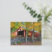 Maple Sugar House in het najaar Briefkaart (Staand voorkant)