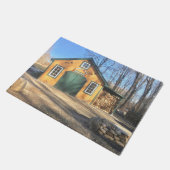 Maple Sugar House in Parmelee Boerderij Deurmat (Schuin)
