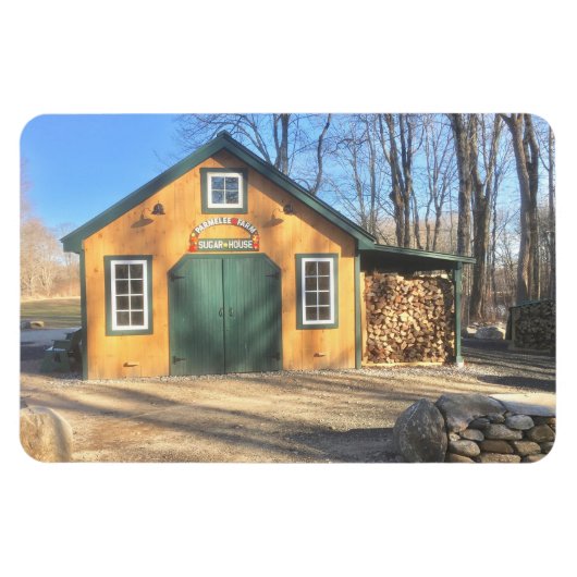 Maple Sugar House in Parmelee Boerderij Magneet (Horizontaal)