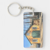 Maple Sugar House in Parmelee Boerderij Sleutelhanger (Voorkant)