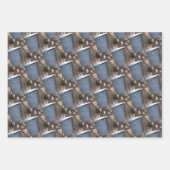 Maple Sugar Sap Bucket Natuur Patroon Inpakpapier Vel (Voorkant)