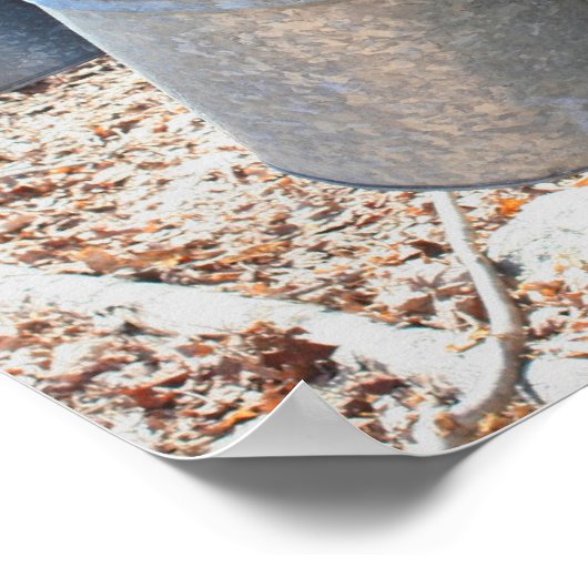 Maple Sugar Sap Buckets on Tree Natuur Poster (Hoek)