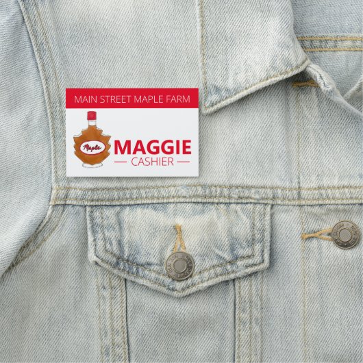 Maple Sugar Syrup Maine Canada Leaf Naamplaatje (In situ)