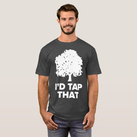 Maple SugaringFunny Syrup Farming Id Tap dat T-shirt (Voorkant volledig)