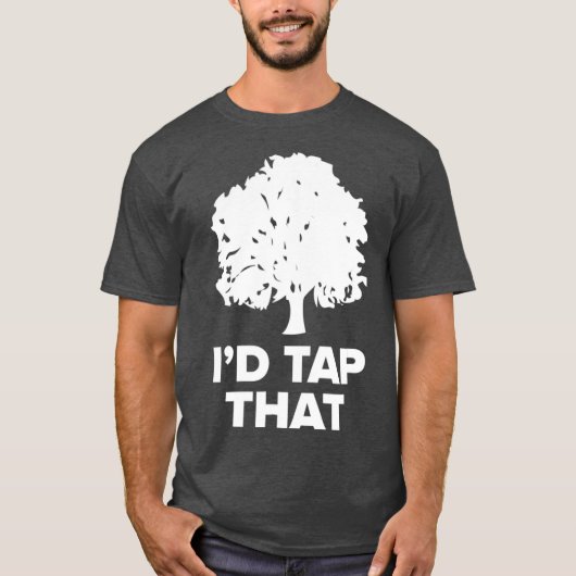 Maple    SugaringFunny Syrup Farming Id Tap dat T-shirt (Voorkant)
