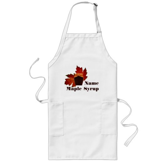 Maple Syrup Apron 2 Lang Schort (Voorkant)