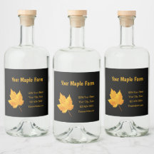 Maple Syrup Boerderij Gold Yellow Black Land Rusti