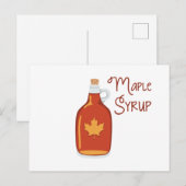 Maple Syrup Briefkaart (Voorkant / Achterkant)