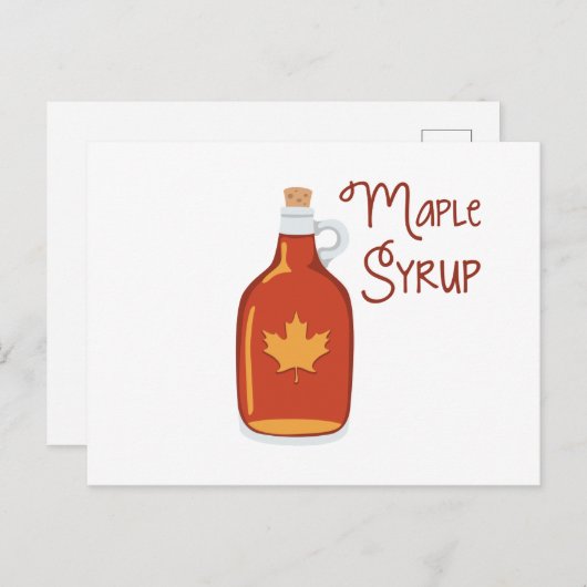 Maple Syrup Briefkaart (Voorkant / Achterkant)