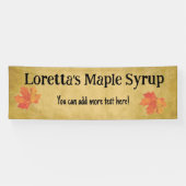 Maple Syrup Business 2,5 x 8' aangepaste banner (Horizontaal)
