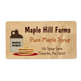 Maple Syrup Business Label