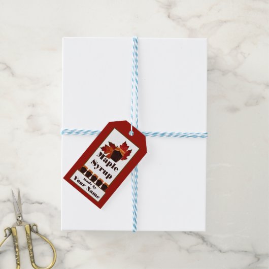 Maple Syrup Cadeaulabel (Met Touw)
