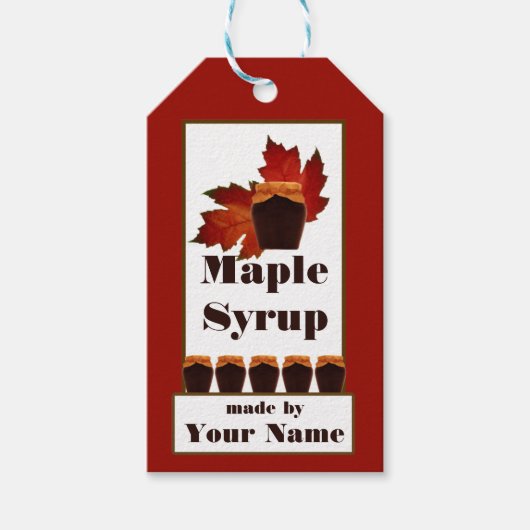 Maple Syrup Cadeaulabel (Voorkant)